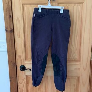 Navy Tailored Sportsman side zip pants, size 26